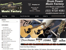 Tablet Screenshot of drumpower.com.au
